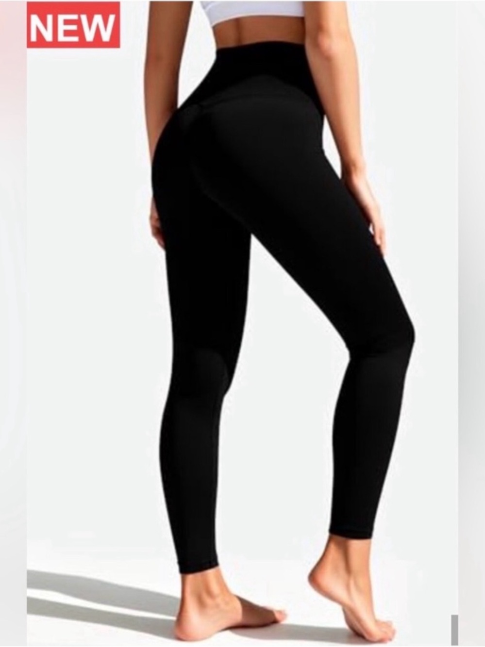 Black High Waisted Sculpting Leggings Women Buttery Soft Tummy Control Pants